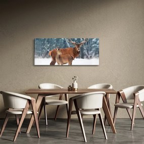 Tablou - Ceb și căprioare (120x50 cm)