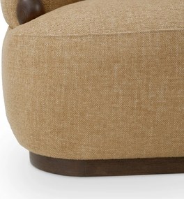 Fotoliu design LUX, Lemn, Tesatura Renato honey, Grimaud