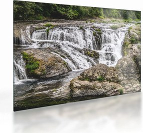 Tablou pe sticlă - Cascade (70x50 cm)