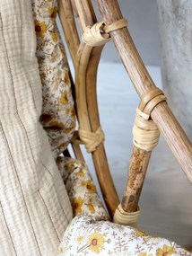 Leagan suspendat din rattan, H117/L72/W72 cm