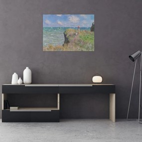 Tablou - Claude Monet, Cliff Walk at Pourville, reproducere (70x50 cm)