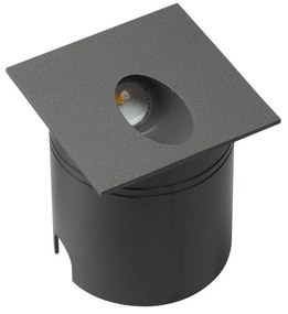 Spot LED incastrabil scari iluminat exterior IP65 ASPEN gri inchis