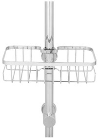 Raft pentru baie argintiu autoadeziv din oțel inoxidabil Floresta – Wenko