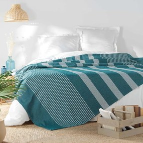 Cuvertură albastră 220x240 cm Adele – douceur d'intérieur