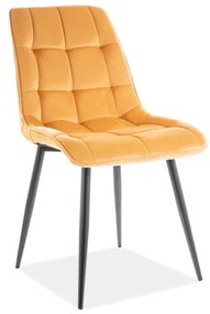 Scaun de sufragerie Charlie (galben + negru). 1050298