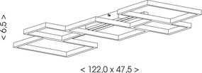 Brilagi - Plafonieră LED SHIFT/42W/230V 4000K 47,5x122 cm neagră