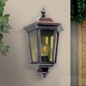 Aplica de perete exterior stil clasic IP44 Hermine AL 11K/82515/A schwarz-silber OR