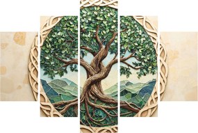 Tablou – Arborele vieții împletit (150x105 cm)