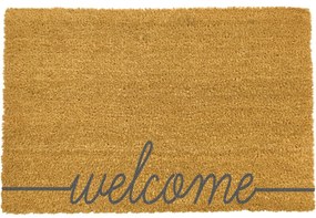 Covoraș intrare Artsy Doormats Welcome Scribbled, 40 x 60 cm, gri