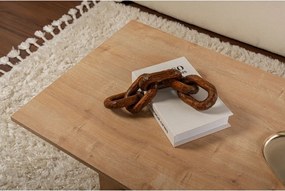 Măsuță de cafea în culoare naturală cu aspect de lemn de stejar 60x119 cm Sabin – Kalune Design