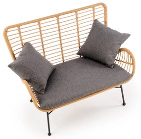 Supermobel Canapea IKARO XL, 120x96x70, natural/gri