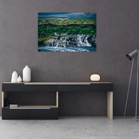 Tablou cu cascade în natură (90x60 cm)