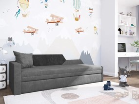 Canapea Weranna (Gri închis + Negru) (S). 1060998