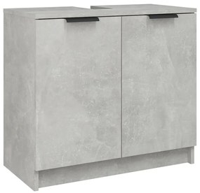 811308 vidaXL Dulap de baie, gri beton, 64,5x33,5x59 cm, lemn compozit