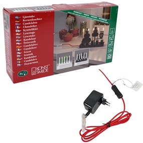 Sfesnic electric din metal WOOD OWL, alb