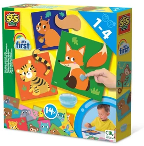 My first - Set creativ de lipit cozi la animale