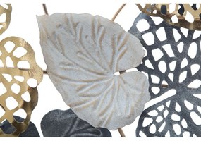 Decorațiune suspendată metalică Mauro Ferretti Ory -C-, 110 x 66 cm, motive frunze