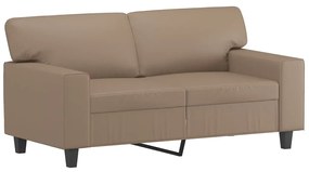 Canapea cu 2 locuri, cappuccino, 120 cm, piele ecologica Cappuccino, 154 x 77 x 80 cm