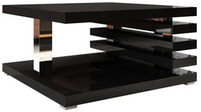 Măsuță de cafea KYOTO 31x60 cm negru lucios