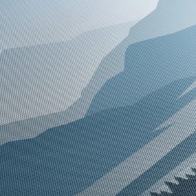 Tablou - Munții cu privirea graficeanului (90x60 cm)