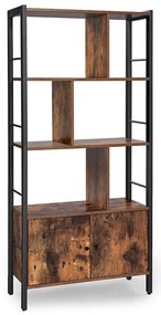 Bibliotecă NAVARO, maro/negru