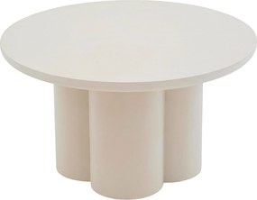 Măsuță de cafea rotundă Cylindus 80 cm - bej
