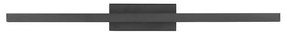 Aplica LED de perete pentru baie design modern FLAT IP44 negru