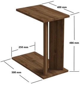 Măsuță laterală Luninadicu (nuc). 1127691