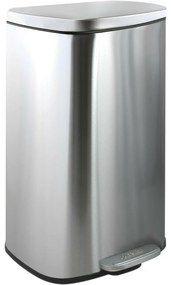 Coș de gunoi cu pedală soft-close Spirella Akira 50 l, oțel inoxidabil periat, 50 l