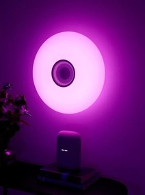 Plafoniera cu LED RGB, difuzor Bluetooth si protectie IP54 Djay Smart Colour