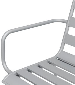 Outsunny Set de masă de grădină de 5 piese, Set de mobilier de exterior, rezistent la intemperii, design modern, 80 x 80 x 74 cm, Gri | Aosom Romania