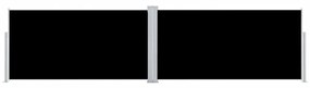 Copertina laterala retractabila, negru, 160x600 cm Negru, 160 x 600 cm