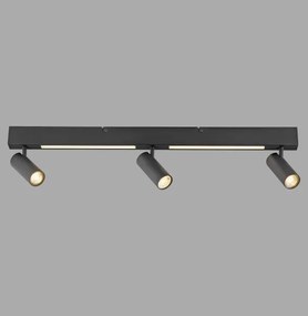 Schöner Wohnen 11794-18 - Spot LED DANTE 3xGU10/10W+LED/14,4W negru