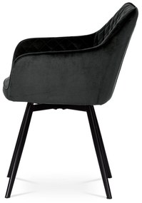 Set de scaune de sufragerie DCH-425 BK4, 2 buc.