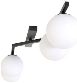 Plafonieră NATON 4xE14/10W/230V negru/alb