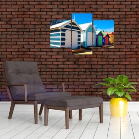 Tablou - Plaja Brighton, Melbourne, Australia (90x60 cm)