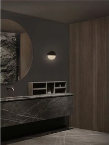 Aplica LED decorativa pentru baie IP44 LED 3000K DORIN negru