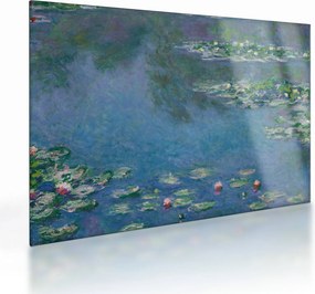 Tablou pe sticlă - Claude Monet, Water Lilies, reproducere (70x50 cm)