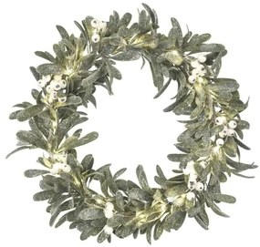 Coroniță de Crăciun cu LED, 25 LED-uri, alimentare 3xAA, Ø 35 cm