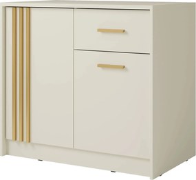 Comoda CANADA CY35, casmir/auriu, PAL laminat, 102x42x94 cm