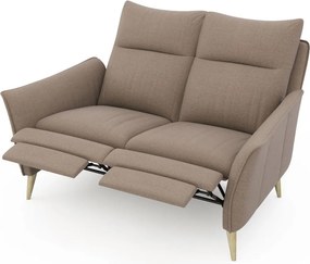 Canapea lemn masiv INES cu recliner, 143 × 111 × 89 cm