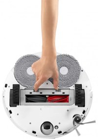 Aspirator robot cu statie de auto-golire Roborock Q Revo Curv QRC02-00, 18500 Pa, 6400 mAh, 66W, 3D Mapping LiDar, Autonomie pana la 4 ore, Alb