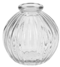 Vaza Bulb din sticla, transparent, 8.5x8 cm