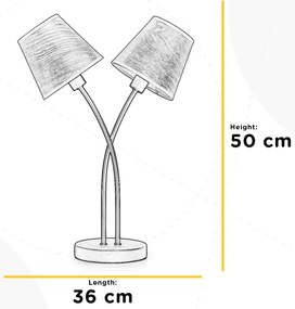 Lampă de masă ONLI ASIA 2xE14/6W/230V 50 cm
