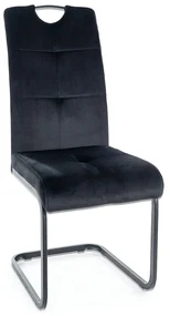Scaun de bucaterie Axo Velvet, negru