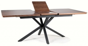 Masa extensibila Logan nuc/negru - L160-200 x l90 x h75 cm