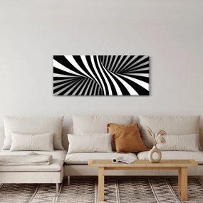 Tablou abstract cu dungi de zebră (120x50 cm)