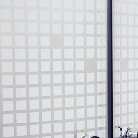 Cabină de duș curbată Pixel White 80 cu cădiță de duș