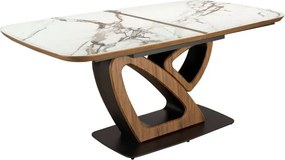 Masa extensibila deosebita design LUX Marble 180-230x100cm