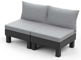 Canapea de grădină Elements cu 2 locuri, grafit